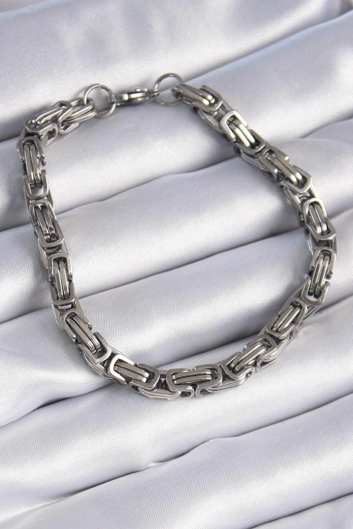 Royal Chain Erkek Bileklik - Gümüş Rengi | 316L Çelik