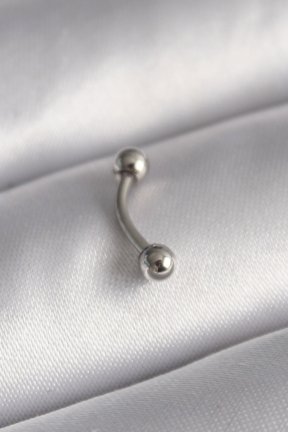 Çelik Gümüş Renk Topçuk Model Piercing 316L