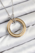 Celestia Dönen Daire Kadın Kolye - Gold/Gümüş Renk | 316L Çelik