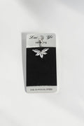 VORA HOUSE 316L surgical steel belly button piercing with a sparkling butterfly-shaped zircon stone design